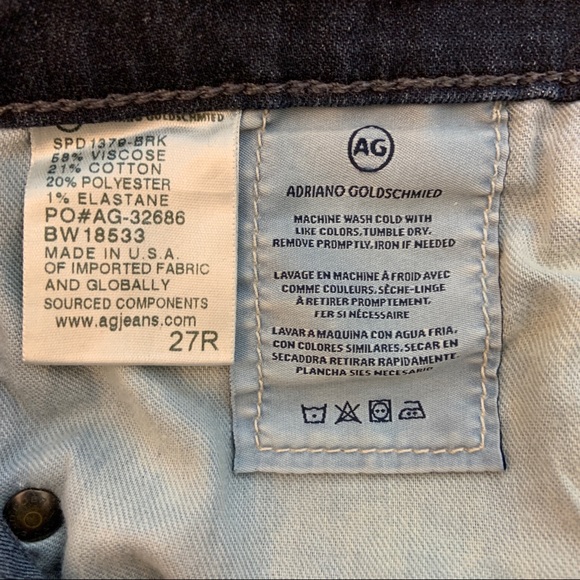 AG High Waisted Farrah Skinny Jeans Size 27 - Picture 8 of 8